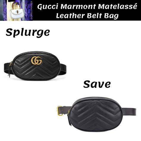 Gucci marmont belt dupe